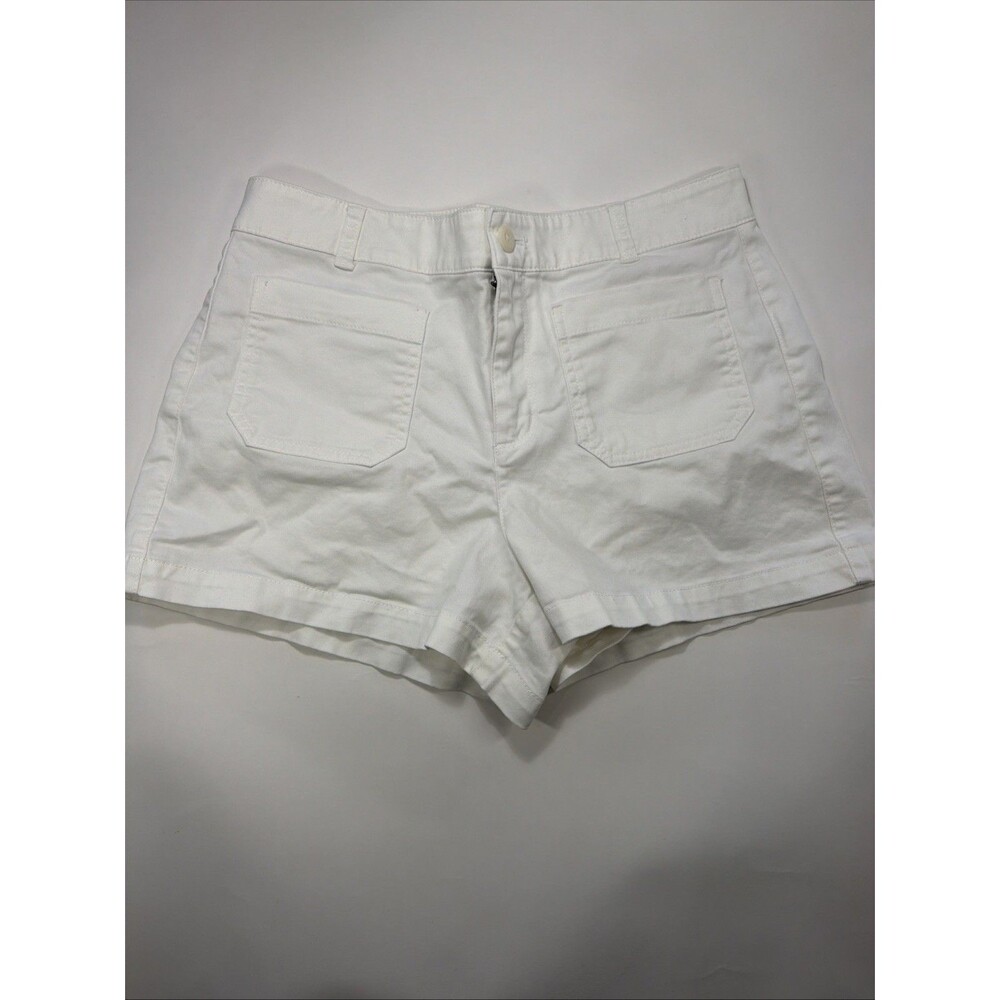 J.Crew Women’s Patch Pocket 3” White Chino Shorts Size 6